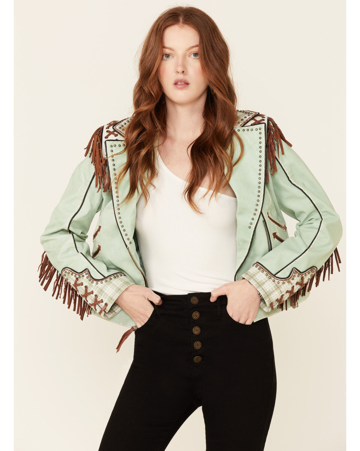 Image #2 - Double D Ranch Women's Yippie Ki Yay Jacket, Sage, hi-res
