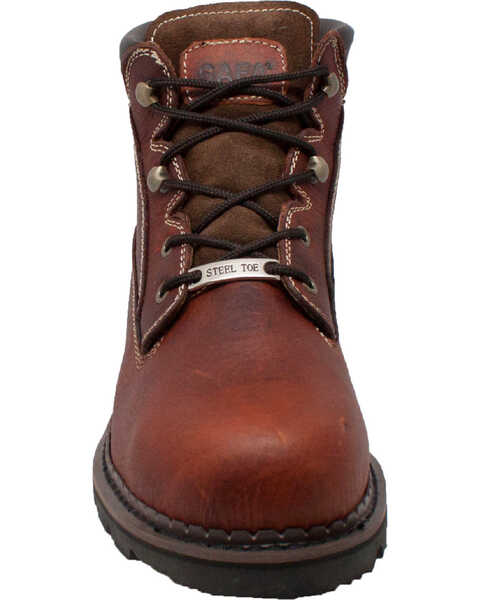 Ad Tec Men's 6" Tumbled Leather EH Work Boots - Steel Toe, Brown, hi-res