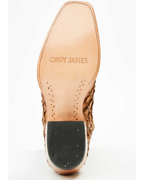 Image #7 - Cody James Men's Exotic Pirarucu Western Boots - Square Toe , Brown, hi-res