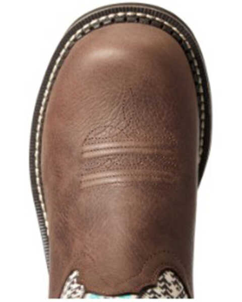 Image #5 - Ariat Women's Twill Western Performance Boots - Round Toe, Brown, hi-res