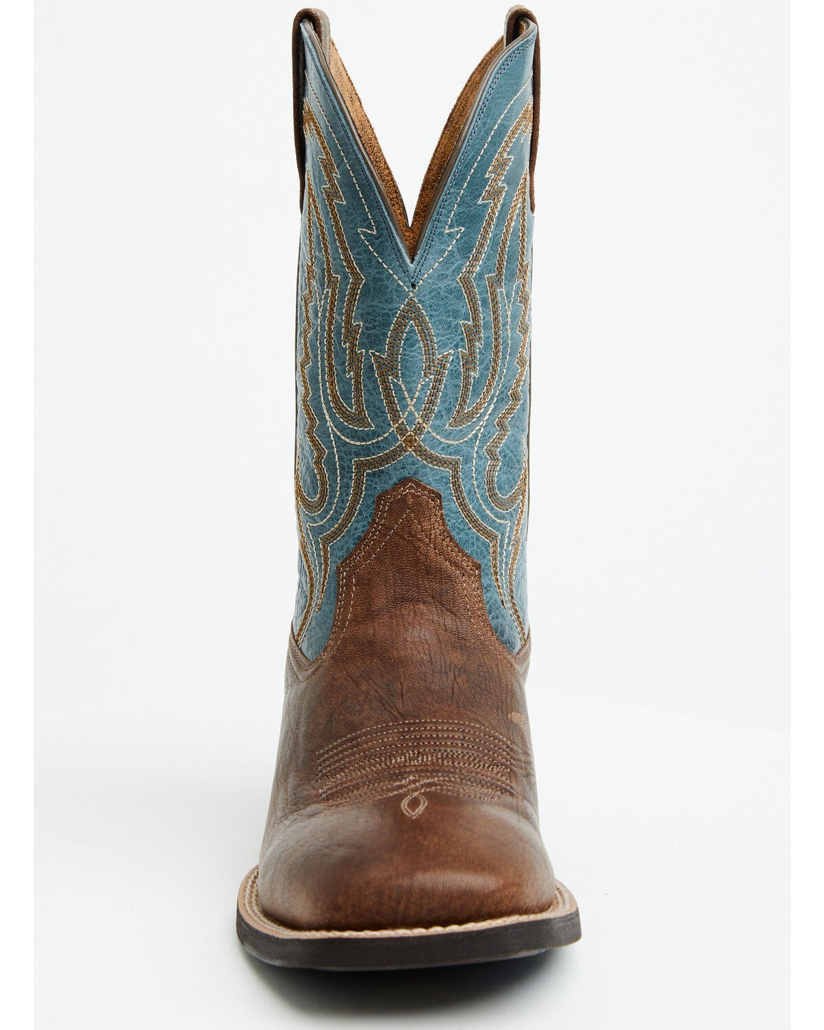 Image #4 - Ariat Men's Steadfast Performance Western Boots - Broad Square Toe, Brown, hi-res