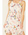 Miss Me Women's Ivory Floral Cutout Halter Dress, Ivory, hi-res