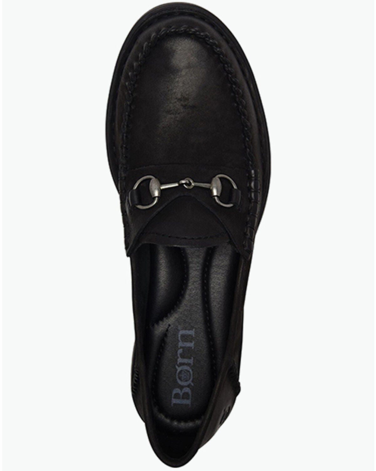 Image #6 - Born Women's Margo Loafers - Moc Toe, Black, hi-res