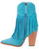Image #3 - Dingo Women's Crazy Train Leather Booties - Round Toe, Blue, hi-res