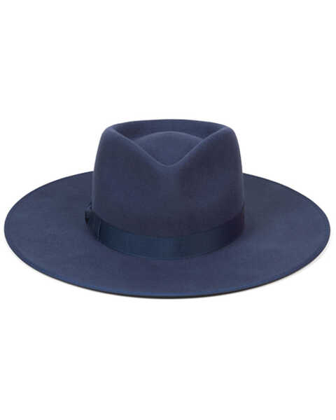 Image #2 - Lack Of Color Women's Rancher Felt Western Fashion Hat , Navy, hi-res