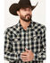 Image #2 - Moonshine Spirit Men's Acoustic Plaid Print Long Sleeve Snap Western Shirt, Black, hi-res