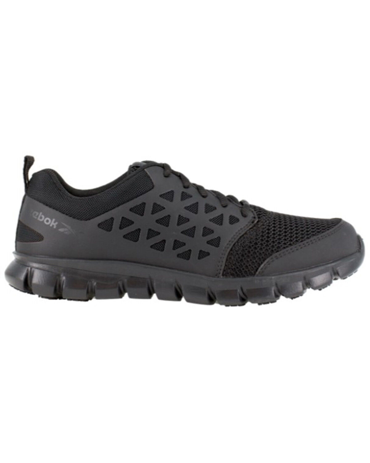 Image #2 - Reebok Women's Sublite Cushion Athletic Work Shoes - Round Toe, Black, hi-res