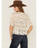 Image #4 - Originality Women's Lace Ruffle Short Sleeve Top, Stone, hi-res