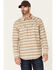 Image #1 - Cody James Men's FR Striped Long Sleeve Work Shirt , Tan, hi-res