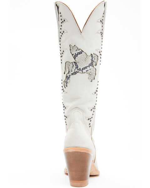 Image #5 - Idyllwind Women's Gambler Western Boots - Medium Toe, White, hi-res