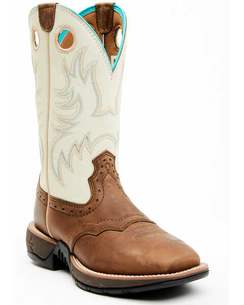 Rank 45 Women's Hadley Western Boots - Broad Square Toe, Brown, hi-res