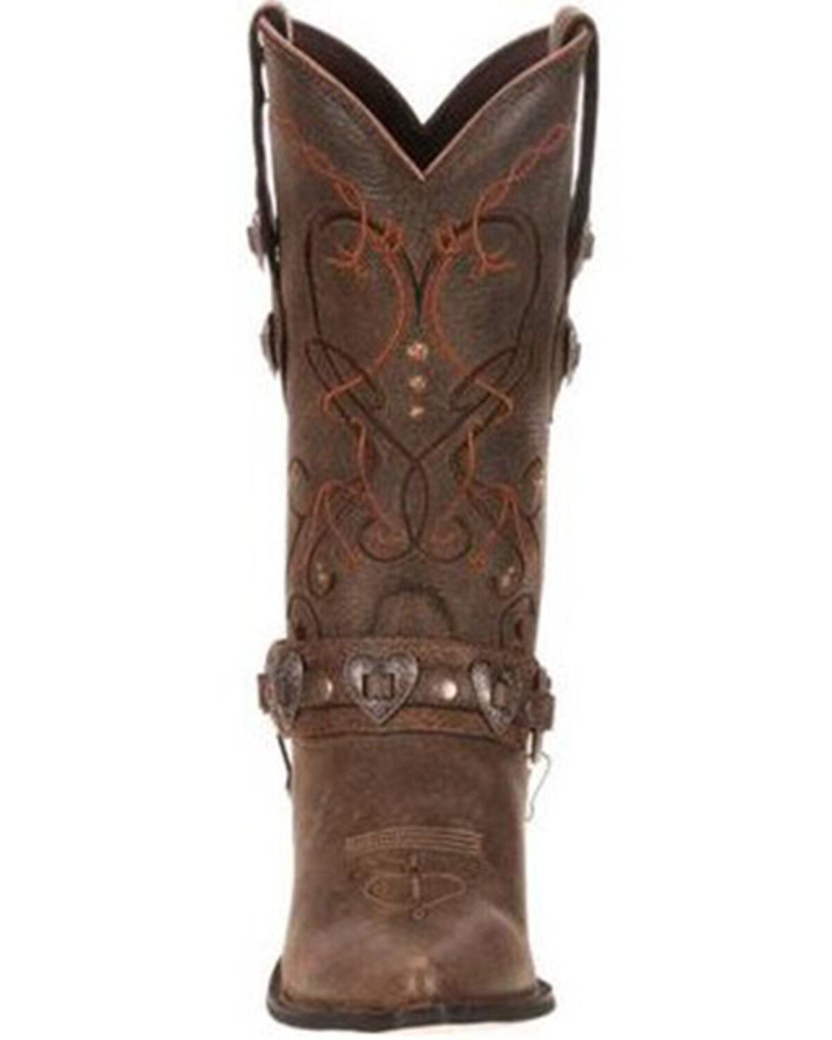 Image #5 - Durango Women's Crush Heart Harness Boots - Snip Toe, Brown, hi-res