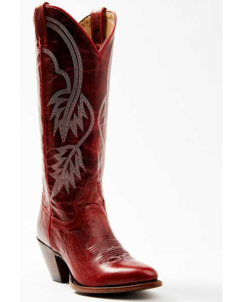 Idyllwind Women's Icon Embroidered Western Tall Boot - Round Toe, Red, hi-res