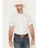 Image #1 - Gibson Trading Co Men's Discoteca Striped Short Sleeve Button-Down Western Shirt, White, hi-res