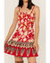 Image #3 - Band of the Free Women's Love Is All Around Floral Print Sleeveless Dress, Red, hi-res