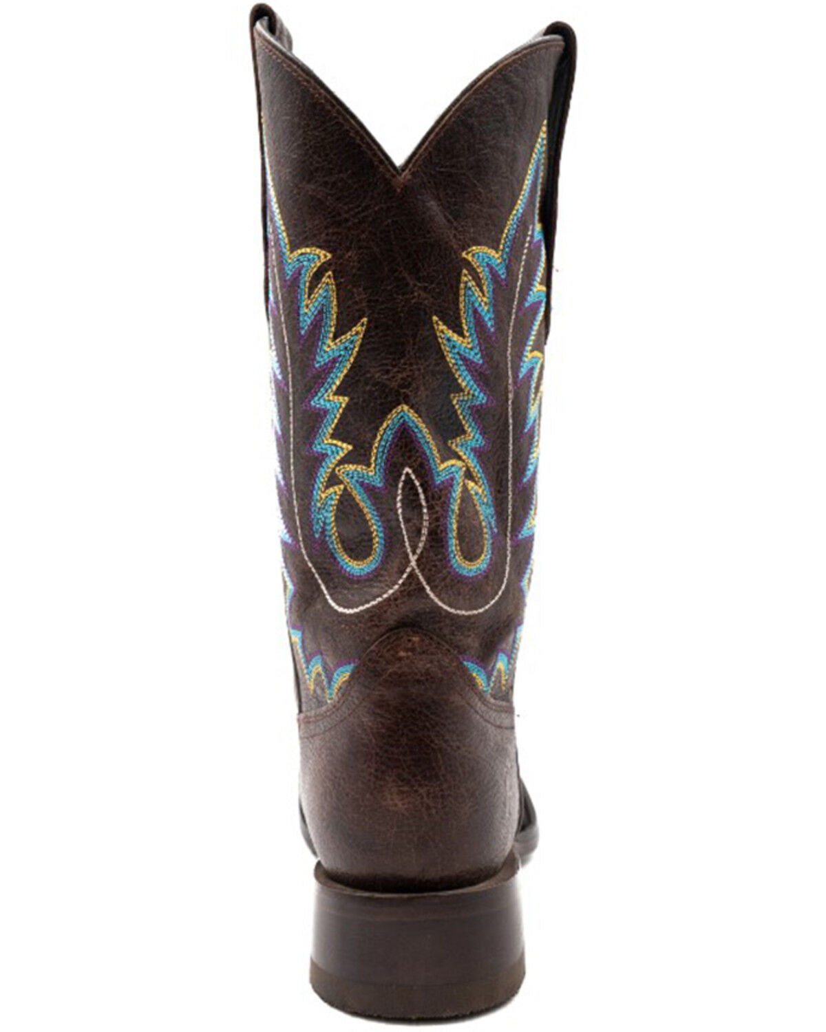 Image #5 - Ferrini Men's Chase Western Boots - Broad Square Toe, Chocolate, hi-res