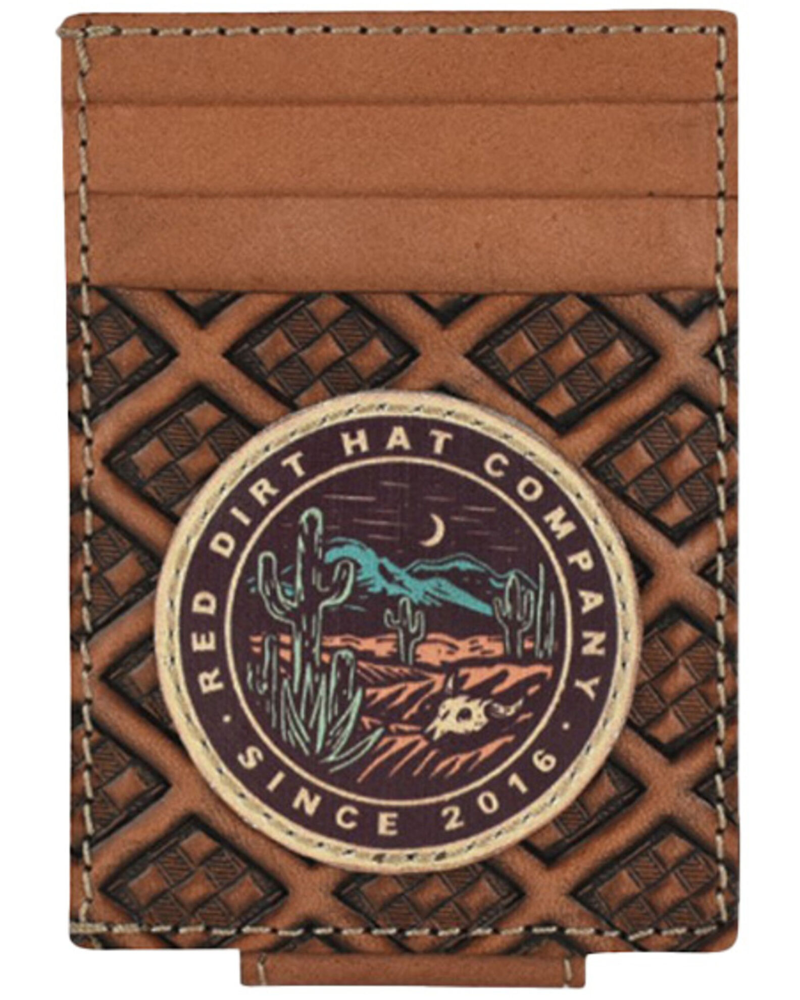 Image #1 - Red Dirt Hat Men's Card Case with Magnetic Clip, Brown, hi-res