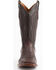 Ferrini Men's Caiman Belly Western Boots - Broad Square Toe, Chocolate, hi-res