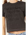 Ali Dee Women's Charcoal Rodeo Whiskey Cowboys Texas Graphic Tee , Charcoal, hi-res
