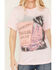 Image #3 - Gina Tees Women's Flamingo Trailer Short Sleeve Graphic Tee, Pink, hi-res