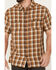Image #3 - Brothers and Sons Men's Plaid Short Sleeve Button-Down Western Shirt , Beige/khaki, hi-res