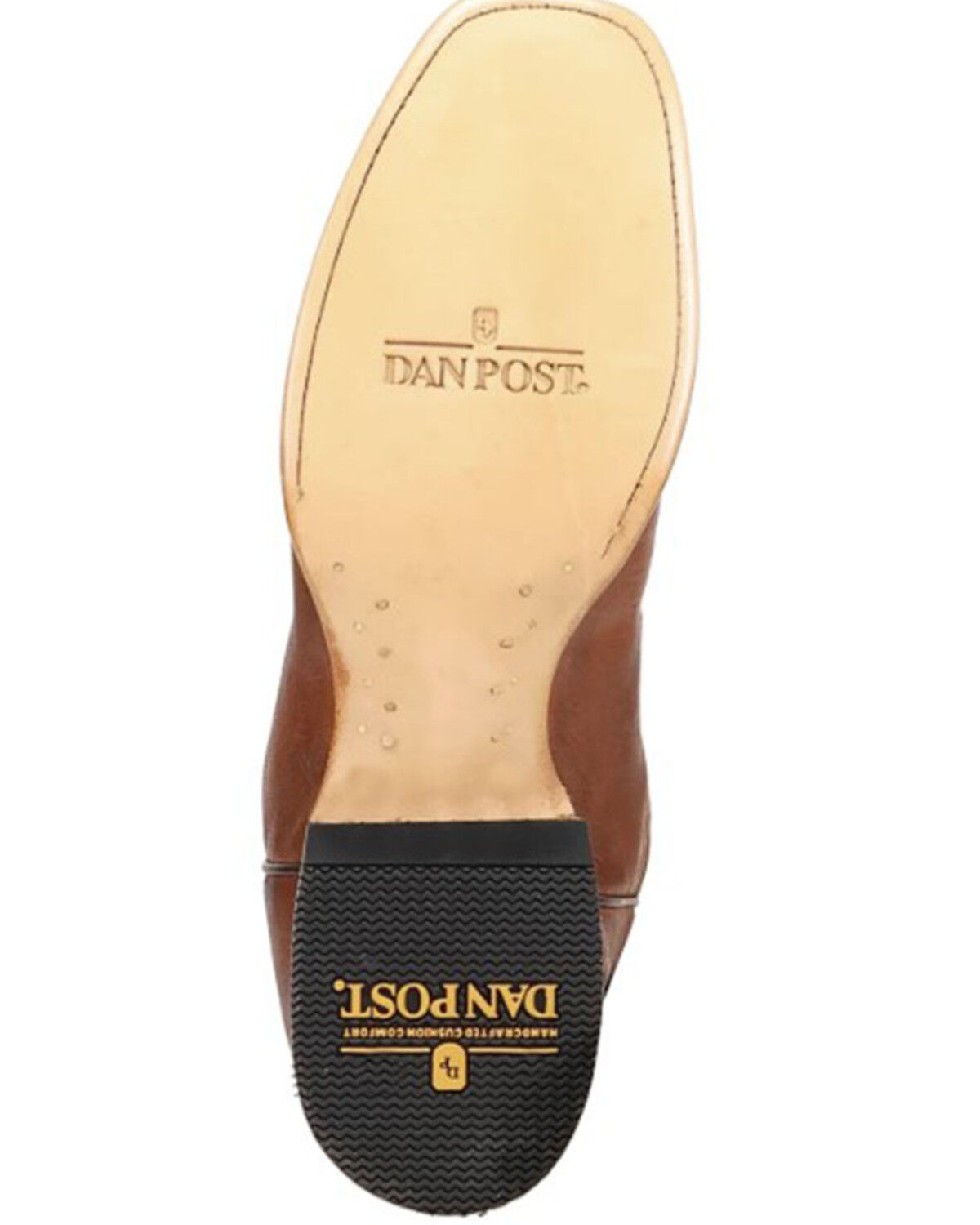 Image #6 - Dan Post Men's Jerry Western Boots - Square Toe, Honey, hi-res