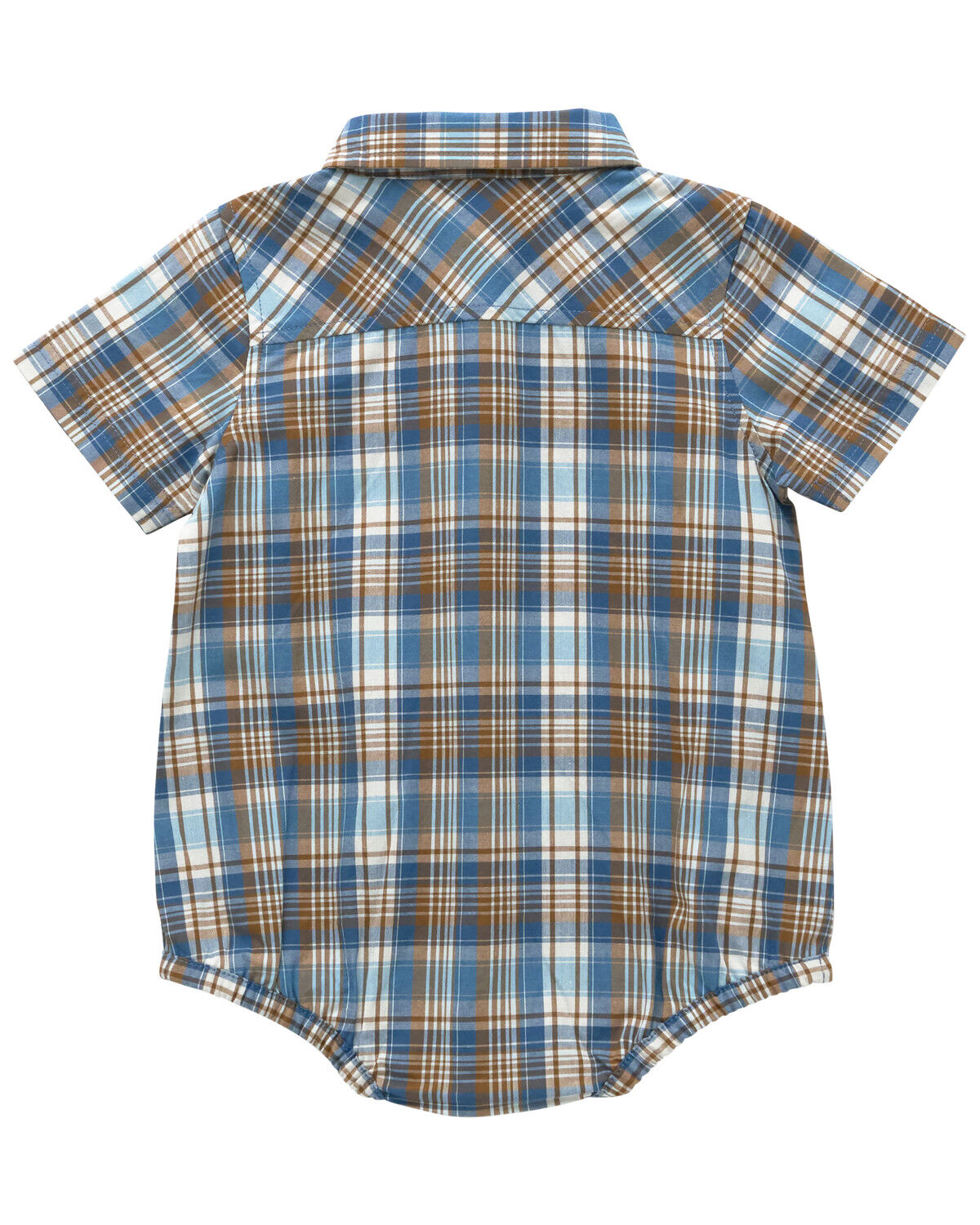 Image #2 - Carhartt Infant Boys' Plaid Print Onesie, Blue, hi-res