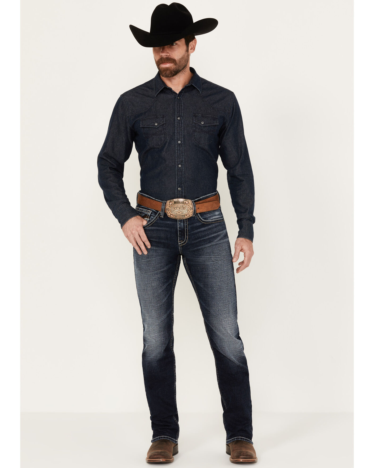 Product Name: Cody James Men's Moonbeam Dark Wash Slim Straight Stretch  Denim Jeans
