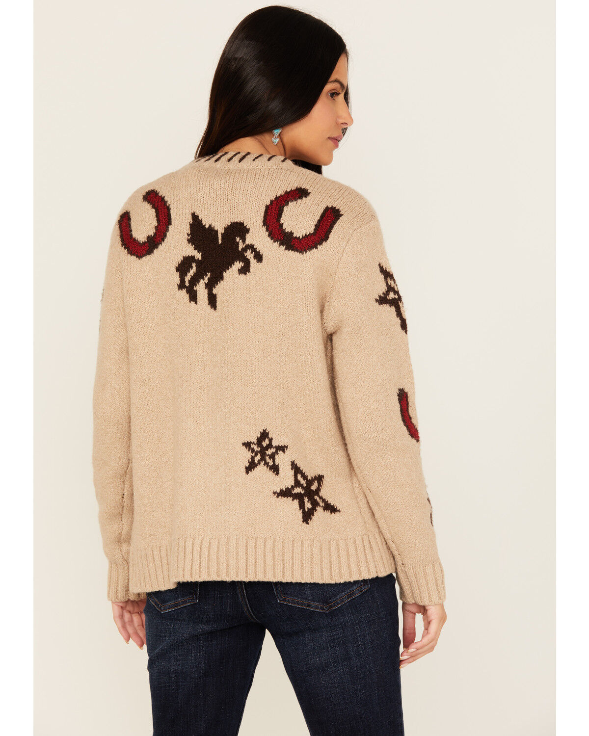 Image #4 - Idyllwind Women's Malta Western Button-Down Cardigan, Sand, hi-res
