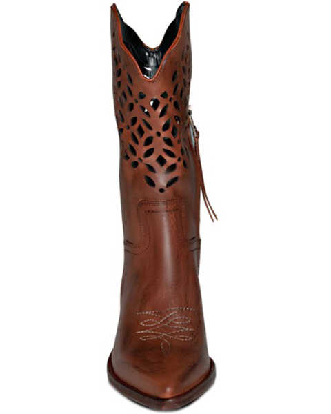 Image #3 - Golo Shoes Women's Yosemite Western Boots - Pointed Toe, Cognac, hi-res