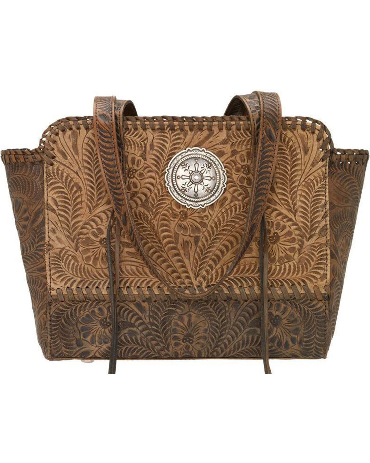 Image #1 - American West Women's Copper Annie's Concealed Carry Tote, Tan, hi-res