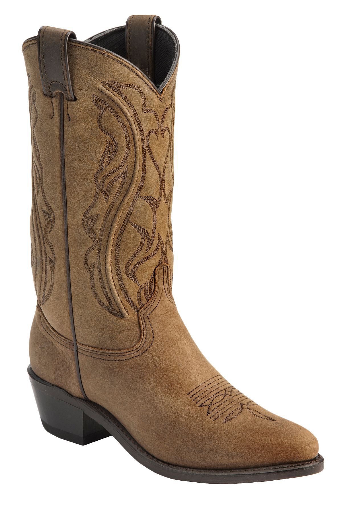 Abilene Women's Sage Western Boots - Round Toe, Distressed, hi-res