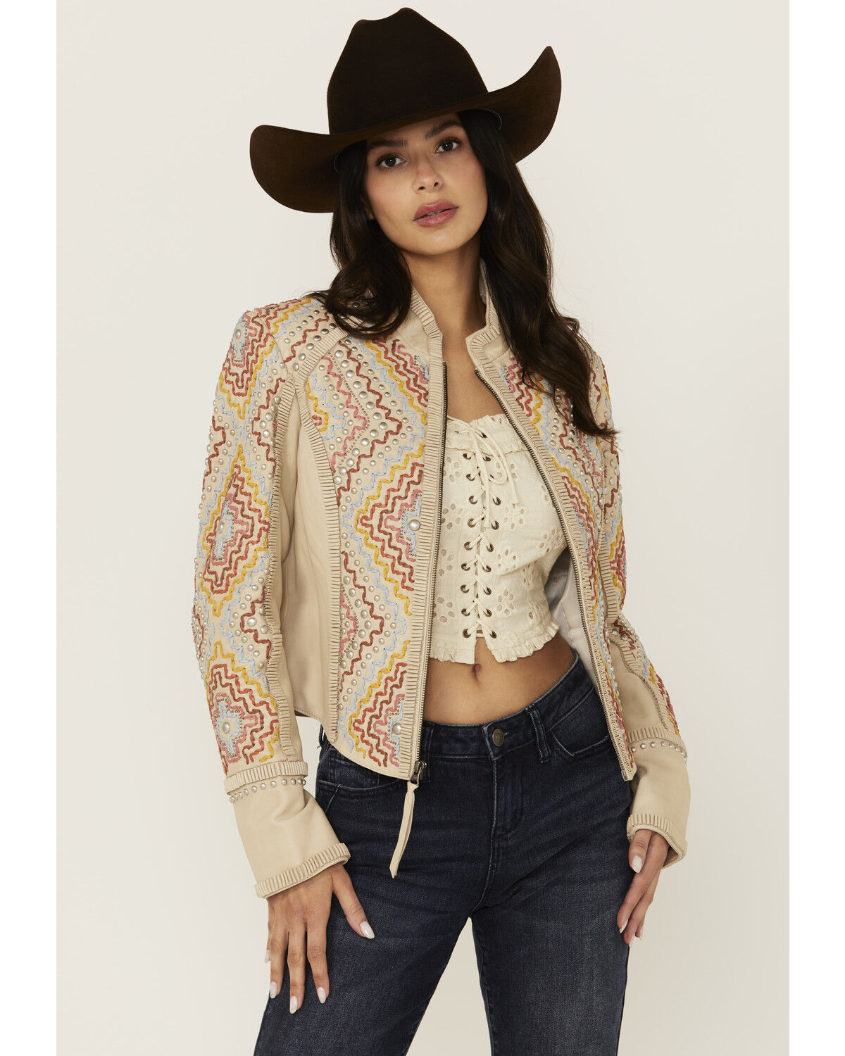 Image #2 - Double D Ranch Women's Gift of the Anasazi Jacket, Natural, hi-res