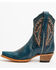 Image #3 - Circle G Women's Triad Ankle Western Boots - Snip Toe, Navy, hi-res