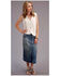 Image #1 - Stetson Women's Embroidered Long Denim Skirt, Blue, hi-res