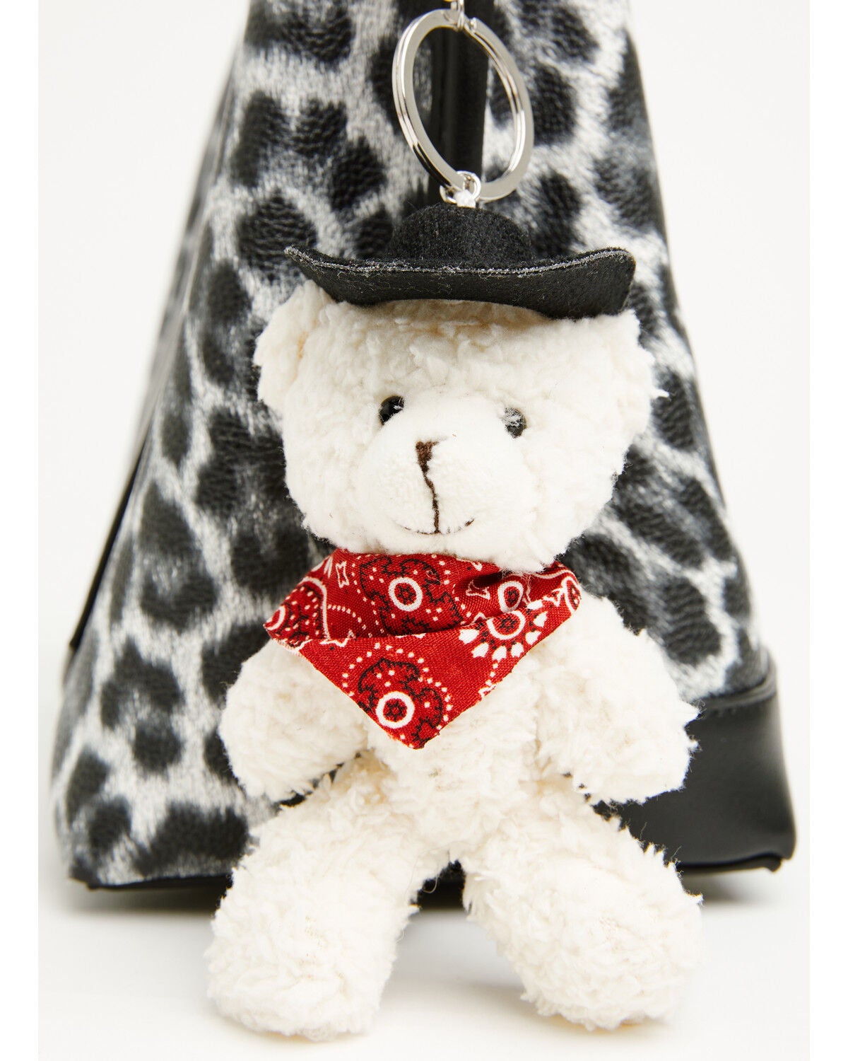 Image #2 - Shyanne Cowboy Bear Plush Bag Charm, Ivory, hi-res