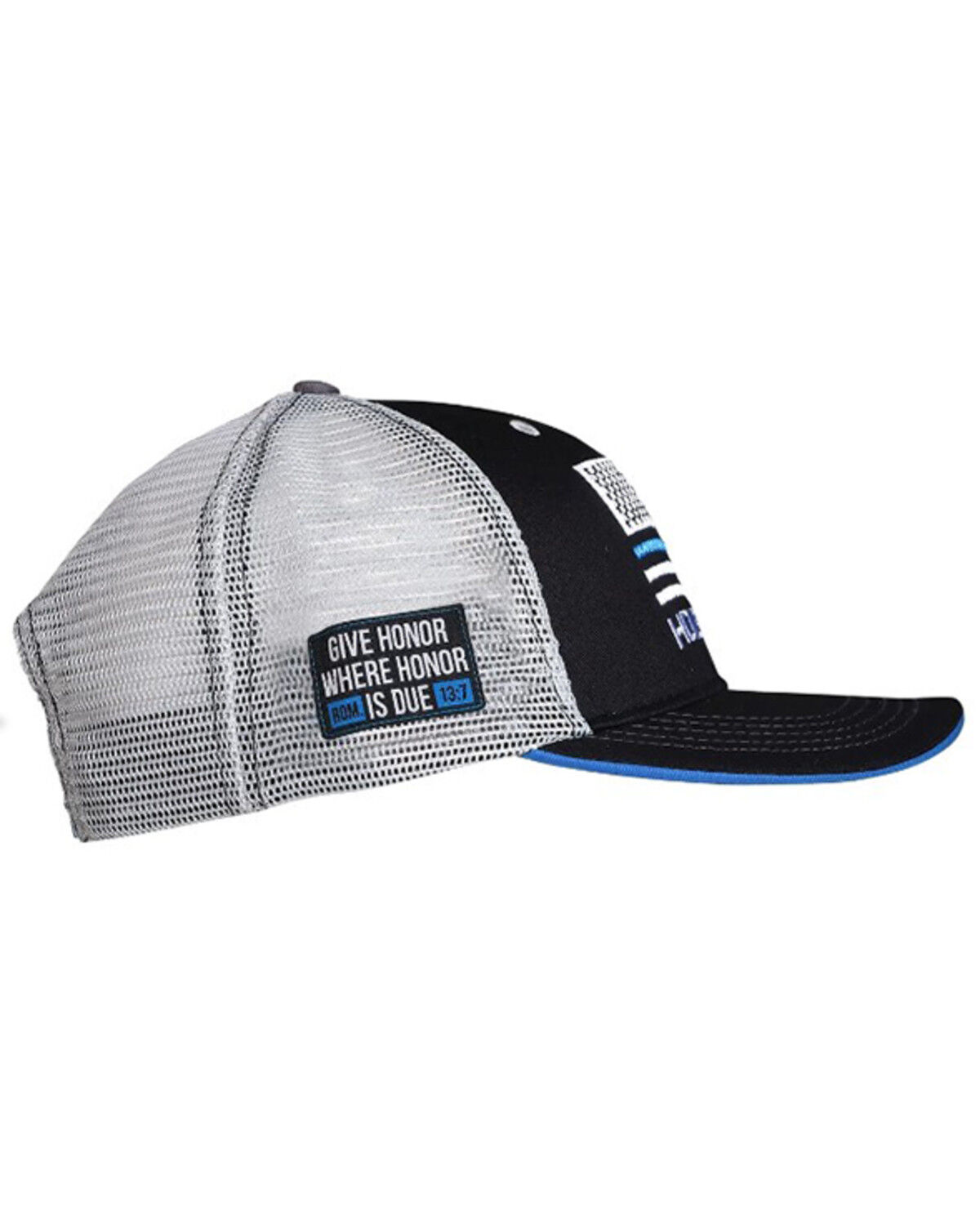 Image #4 - Hold Fast Men's Thin Blue Line Ball Cap, Black, hi-res