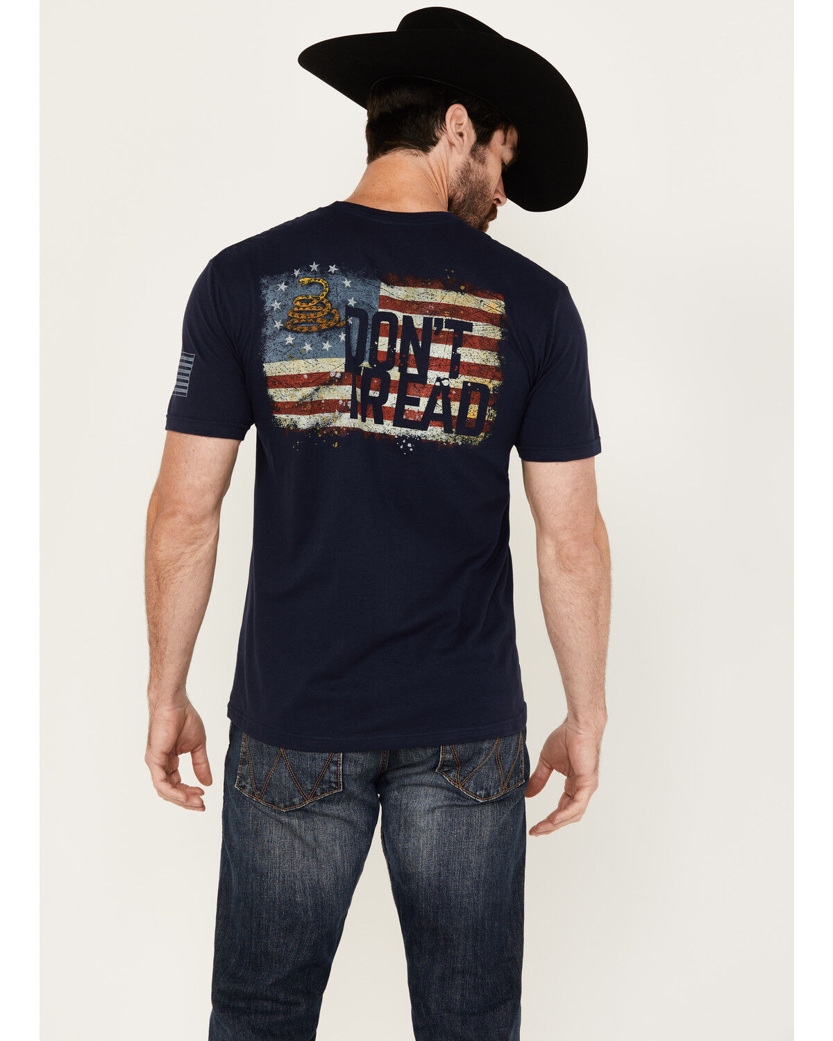 Image #4 - Buckwear Men's Bronco Surf Trip Short Sleeve Graphic T-Shirt, Navy, hi-res