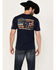 Image #4 - Buckwear Men's Bronco Surf Trip Short Sleeve Graphic T-Shirt, Navy, hi-res