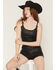 Image #4 - Idyllwind Women's Lacy Concho Trim Coated Bustier, Black, hi-res