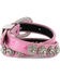 Image #3 - Shyanne Girl's Ostrich Print Rhinestone Belt , Pink, hi-res