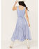 Image #4 - Scully Women's Lace-Up Jacquard Dress, Light Blue, hi-res