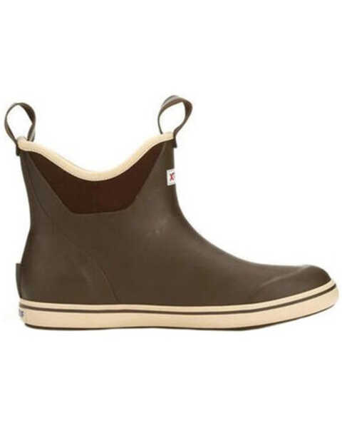 Image #2 - Xtratuf Men's 6" Ankle Deck Boots - Round Toe , Chocolate, hi-res