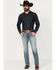 Image #1 - Ariat Men's Light Wash Baltimore Slim Straight Stretch Denim Jeans, Light Wash, hi-res