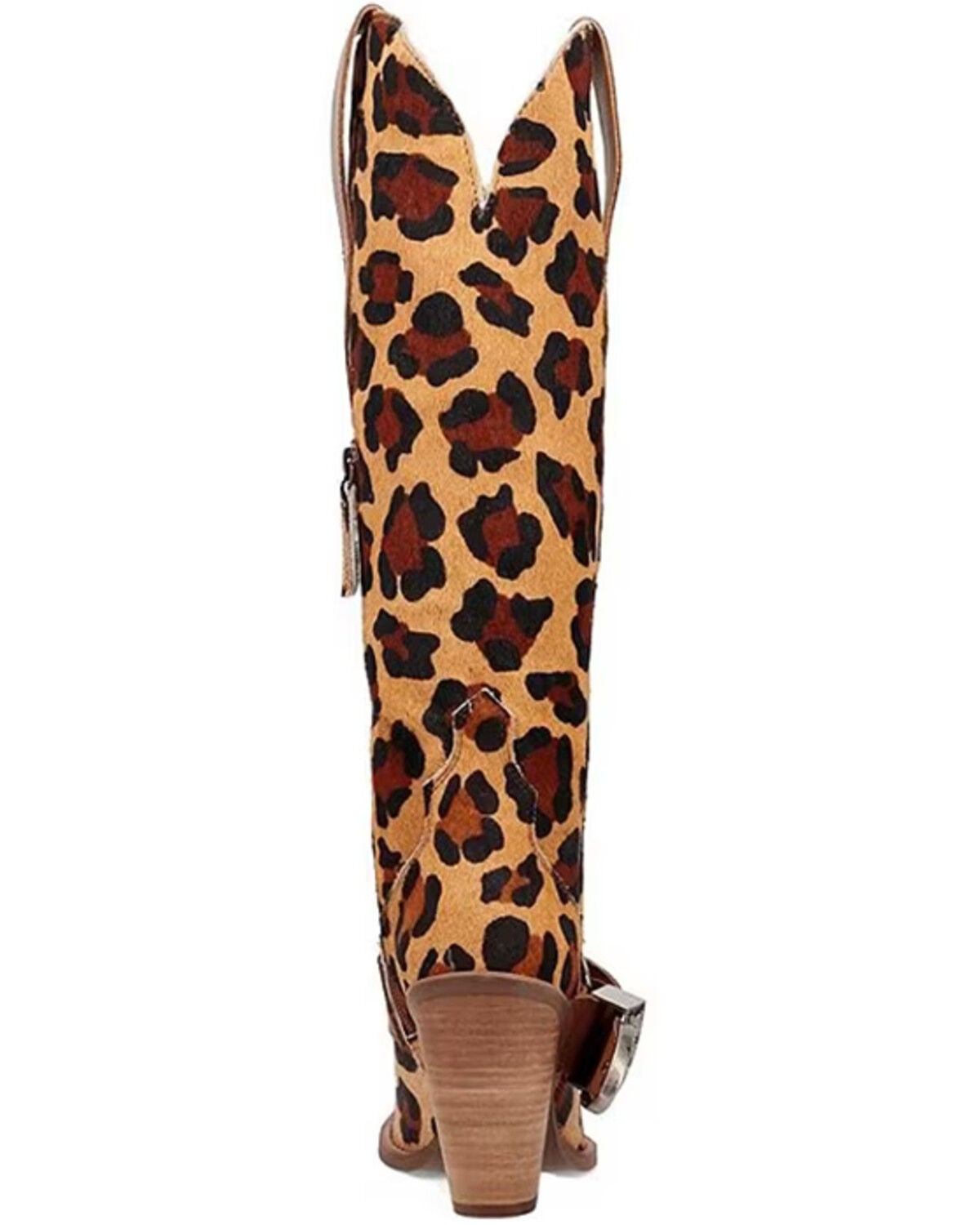 Image #5 - Dingo Women's Spur Crazy Leopard Print Tall Western Boots - Round Toe, Leopard, hi-res