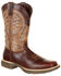 Durango Men's Ultralite Waterproof Western Boots - Square Toe, Dark Brown, hi-res