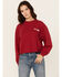 Image #2 - Wrangler Women's Good Times Sweatshirt , Red, hi-res