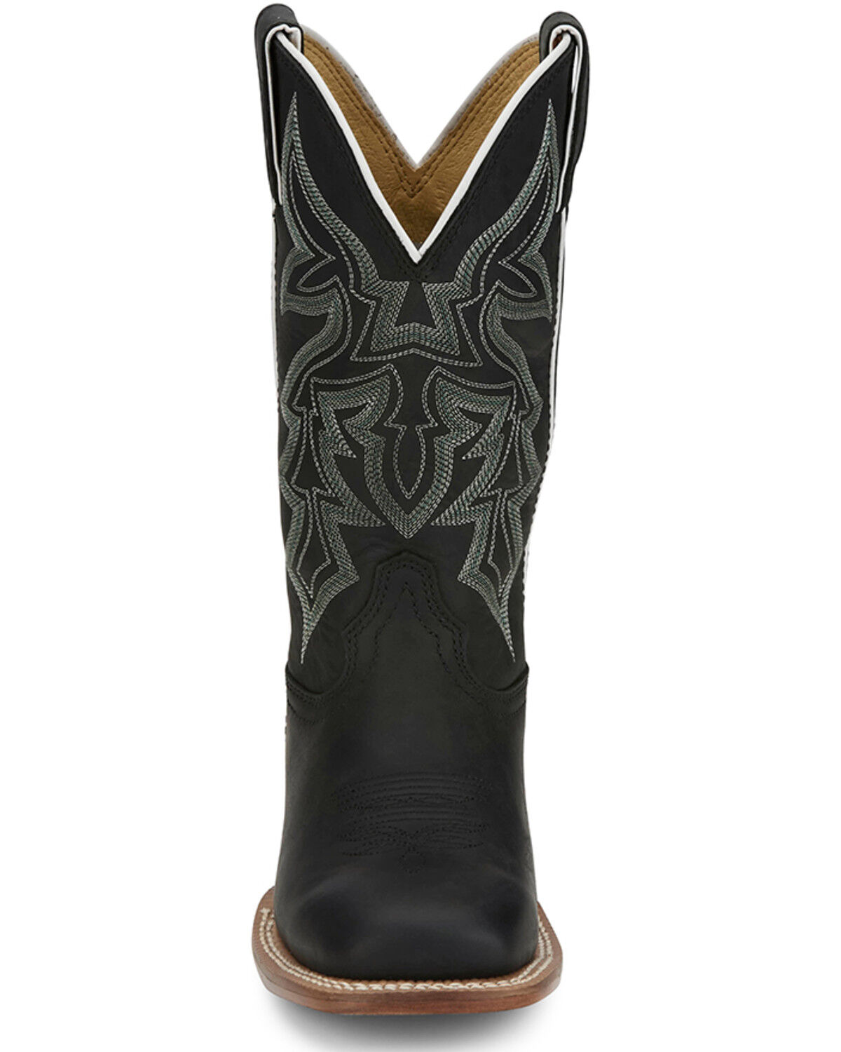 Image #4 - Justin Women's Miss Elle Western Boots - Broad Square Toe, Black, hi-res