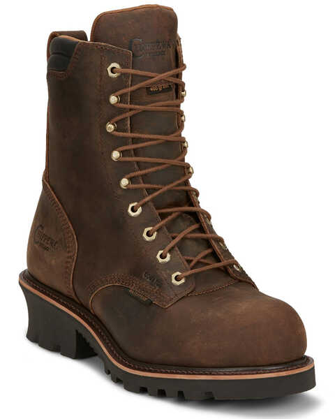 Image #1 - Chippewa Men's Valdor Work Boots - Composite Toe, Brown, hi-res
