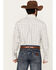 Image #4 - George Strait by Wrangler Men's Plaid Print Long Sleeve Button-Down Stretch Western Shirt, Light Grey, hi-res